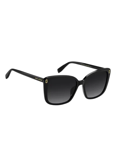Marc Jacobs 56mm Gradient Butterfly Sunglasses In Black