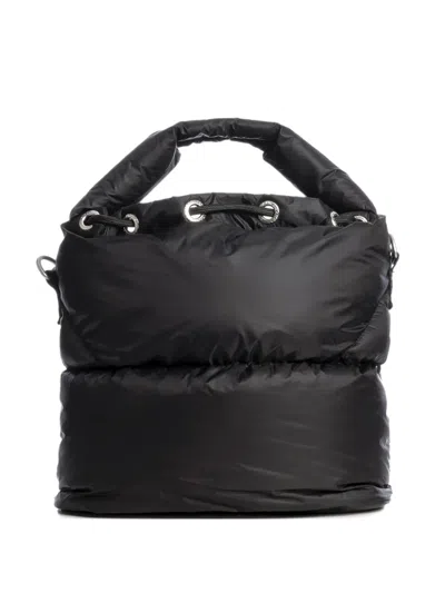 Parajumpers Drawstring-fastening Padded Bucket Bag In Black