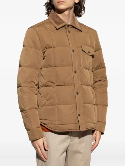Moncler Marcilly Padded Shell Jacket In Neutral