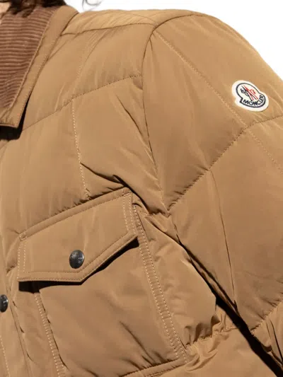 Moncler Marcilly Padded Shell Jacket In Neutral
