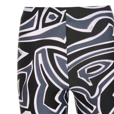 Pucci Abstract Pattern Stretch Fit Trousers In Black