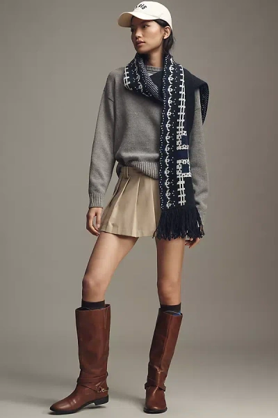 Damson Madder Rhona Scarf In Blue