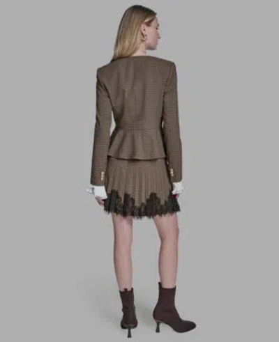 Bcbg Rtw  Top Skirt Jacket In Brown