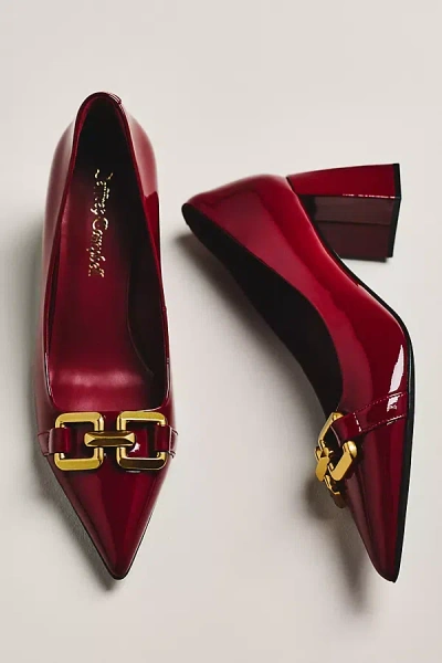 Jeffrey Campbell Lasting Pointed-toe Heels In Red