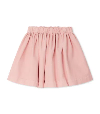 Bonpoint Elastic-waist Corduroy Skirt In Pink