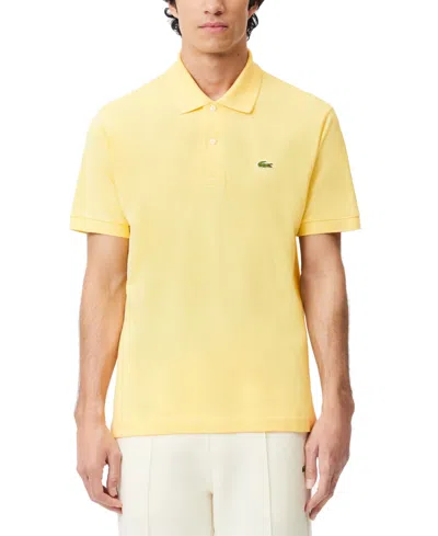 Lacoste Mens Classic Fit Polo Shirt In Yellow