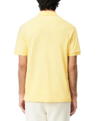 Lacoste Mens Classic Fit Polo Shirt In Yellow