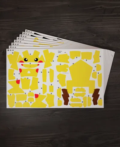 Pokémon Pikachu 3d Model Kit Kanto Starter Collection, 201 Pieces In Yellow