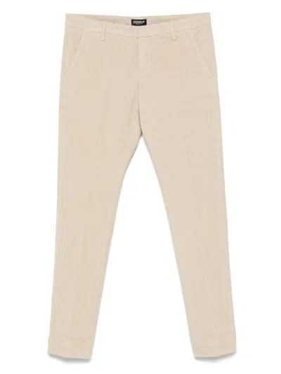 Dondup Tailored Trousers Featuring Belt Loops In Neutral