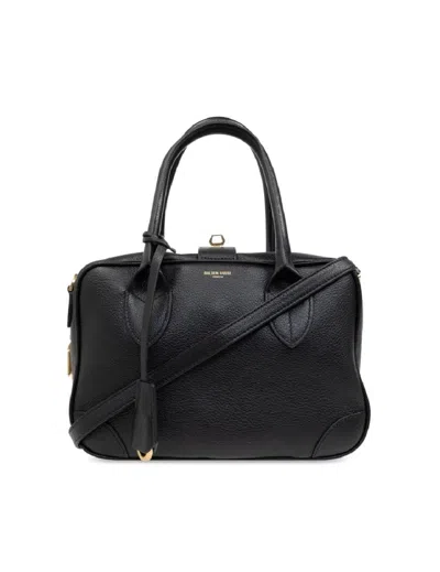 Golden Goose Minimalist Beige Handbag With Structured Design In Black