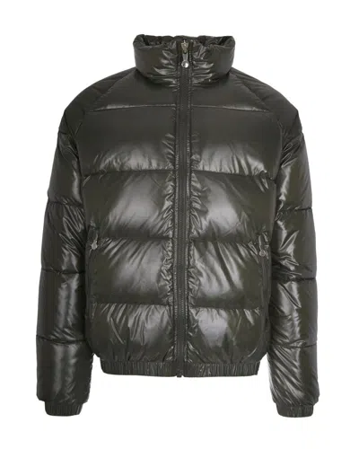 Pyrenex Vintage Mythic Lacquered Bomber Down Jacket In Green