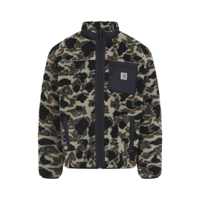 Carhartt Prentis Liner Camouflage-pattern Fleece Jacket In Green
