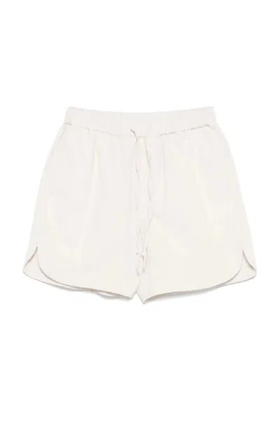Autry Relaxed Fit Cotton Shorts In White