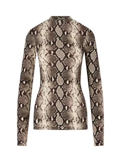 Duran Lantik Python Print Top In Brown