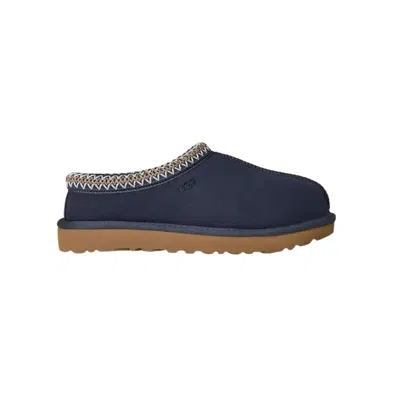 Ugg Slip-on Slippers With Rubber Sole And Zigzag Stitching In Blue