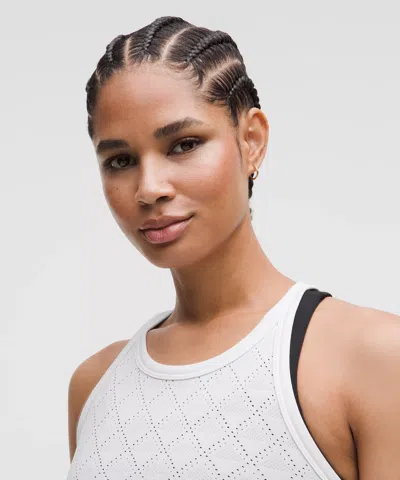 Lululemon Swiftly Tech Cropped Round-neck Tank Top 2.0