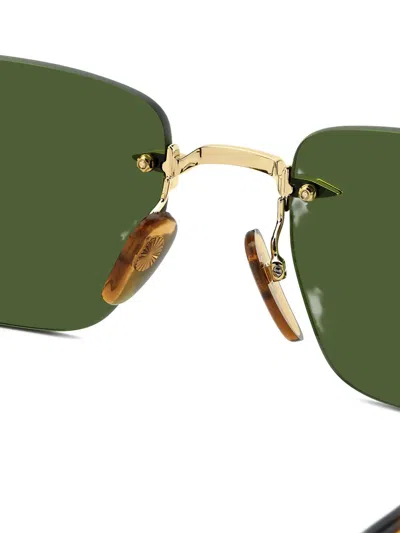 Eyewear By David Beckham Rimless Sunglasses In Brown