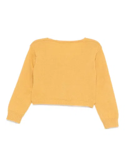 Mariella Ferrari Buttoned Jacket In Yellow