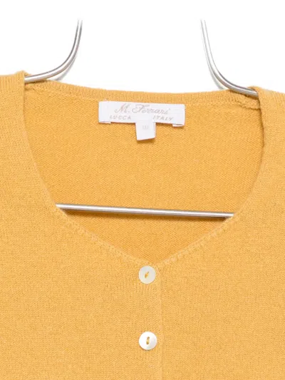 Mariella Ferrari Buttoned Jacket In Yellow