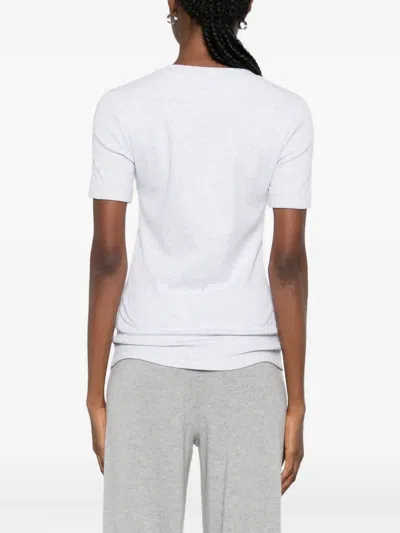 Peserico Fitted Short Sleeve Cotton T-shirt In White