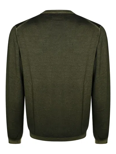 Sun 68 Crew Neck Sweater In Green