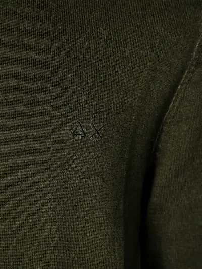 Sun 68 Crew Neck Sweater In Green