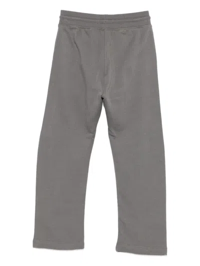 Calvin Klein Logo-embroidered Trousers In Gray