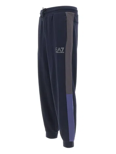 Ea7 Logo-print Track Pants In Animal Print