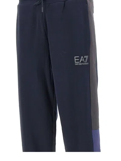 Ea7 Logo-print Track Pants In Animal Print