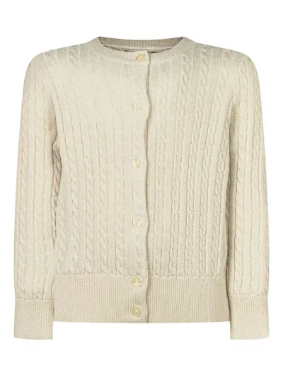 Polo Ralph Lauren Cable-knit Cardigan In Neutral