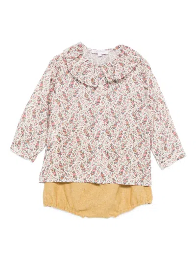 Mariella Ferrari Ruffled Floral-print Tracksuit Set In Multi