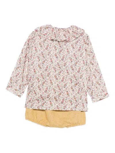 Mariella Ferrari Ruffled Floral-print Tracksuit Set In Multi