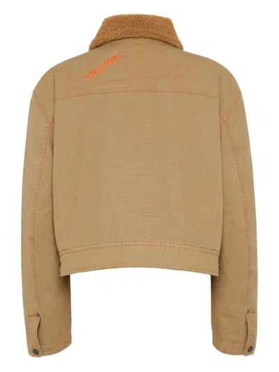 Dsquared2 Cargo Jacket In Brown