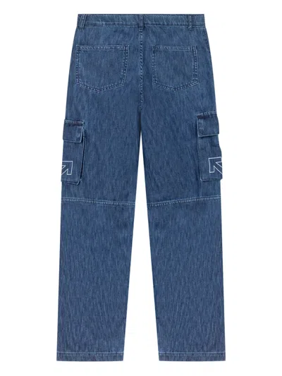Off-white Cargo-pocket Jeans In Blue
