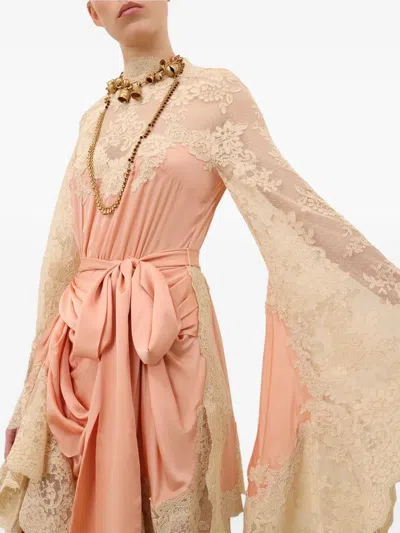 Zimmermann Lace-trimmed High-low Dress In Multi