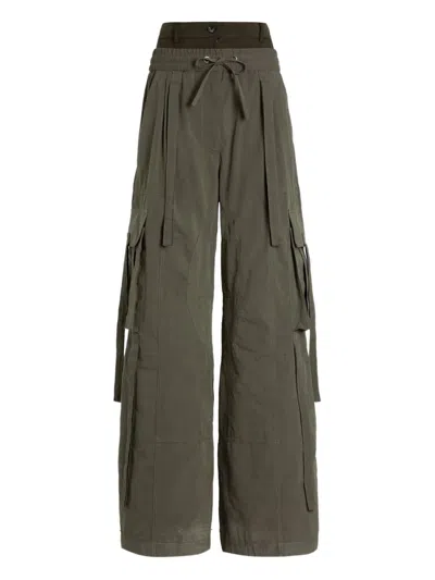 Dolce & Gabbana Waxed Faille Pants In Green