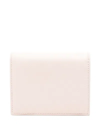 Ferragamo Gancini Compact Leather Wallet In Pink