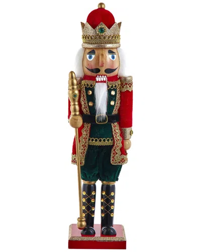 Kurt Adler 15-inch Red & Green King Nutcracker In Multi