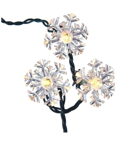 Kurt Adler Indoor/outdoor Ul 35-light Double Layer Snowflake Reflector Set In Multi