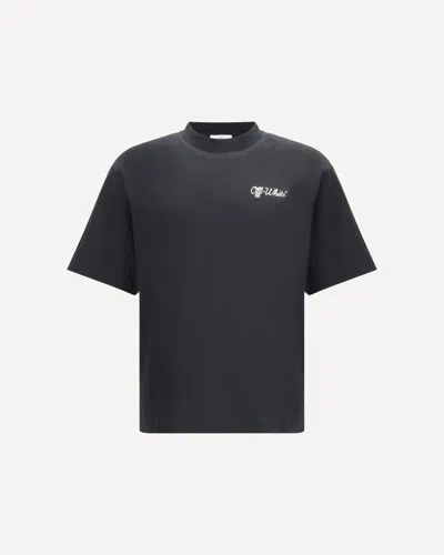 Off-white Script Skate T-shirt In Black