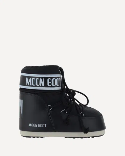 Moon Boot Stivale Icon Low Nero In Nylon In Black