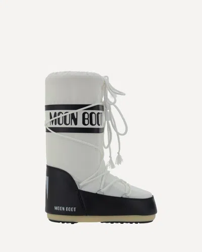 Moon Boot Icon Shell And Faux Leather Snow Boots In Multi