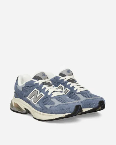 New Balance Layered Blue And Grey Sneakers With Sole