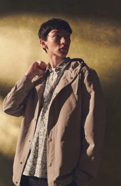 Barbour Newland Hooded Rain Jacket In Gray