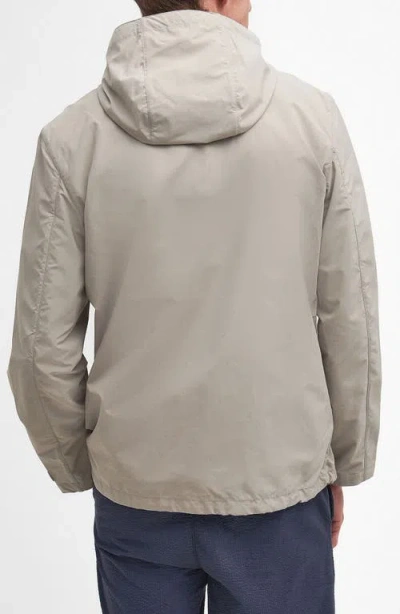 Barbour Newland Hooded Rain Jacket In Gray
