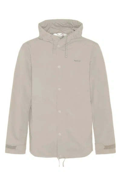 Barbour Newland Hooded Rain Jacket In Gray