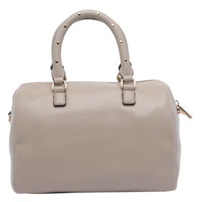 Liu •jo Cross-body Satchel Featuring Studded Handles In Neutral