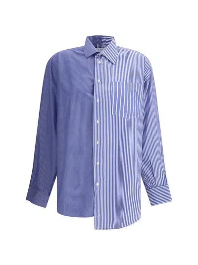 E.l.v Denim E. L.v. Denim Striped Diana Shirt In Blue