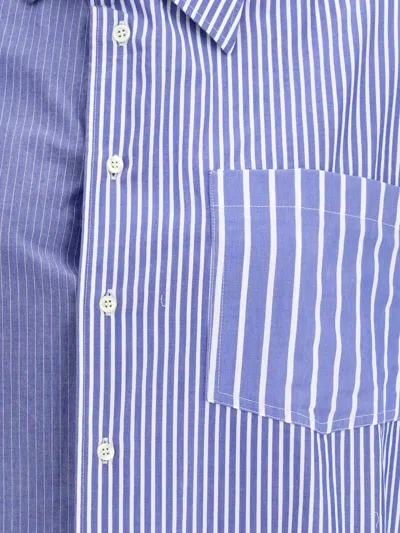 E.l.v Denim E. L.v. Denim Striped Diana Shirt In Blue