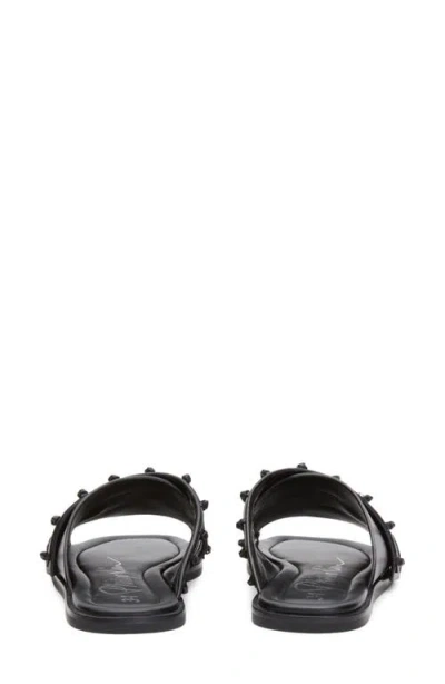 3.1 Phillip Lim Leather Crossover Slide Sandals In Black